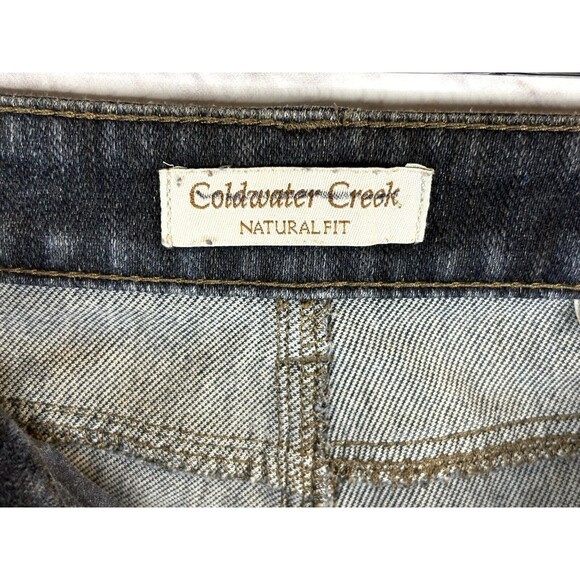 Coldwater Creek Natural Fit Relaxed Straight‎ Fit Jeans Dark Wash Stretch Size 8 - Picture 5 of 8